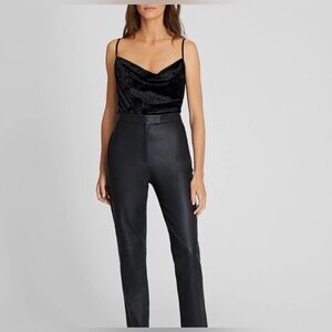 Club Monaco Crushed Velvet Cowl Neck Cami. Size Small